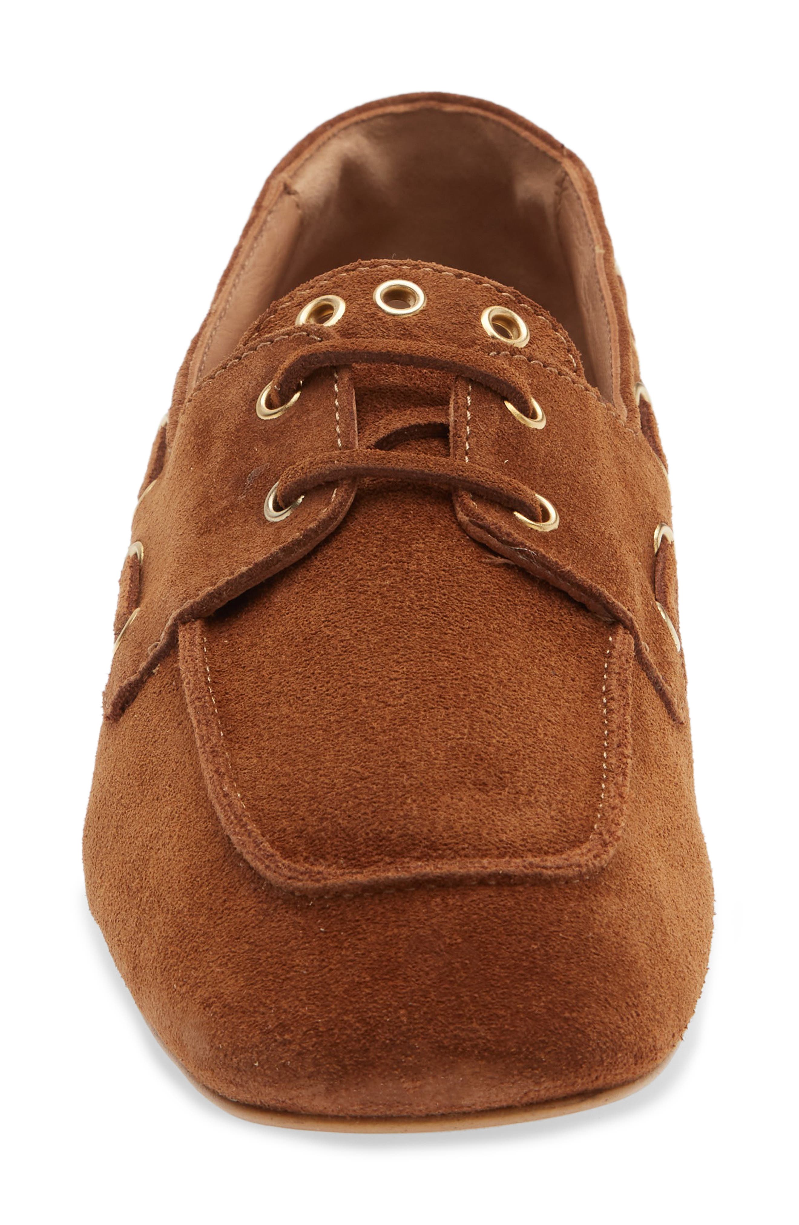 Cordani Andee Boat Shoe, Alternate, color, Cuoio Suede