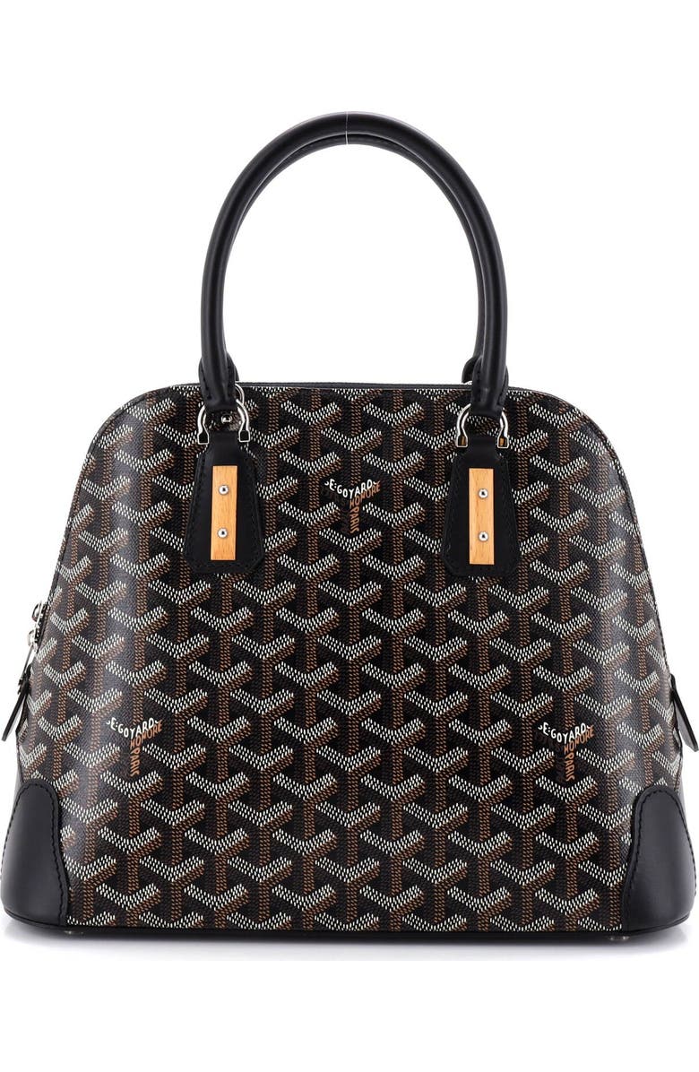 Pre-Owned Goyard Vendome II Bag Coated Canvas PM, Main, color, Black