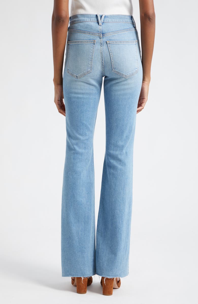 Veronica Beard Cameron Raw Hem Bootcut Jeans, Alternate, color,