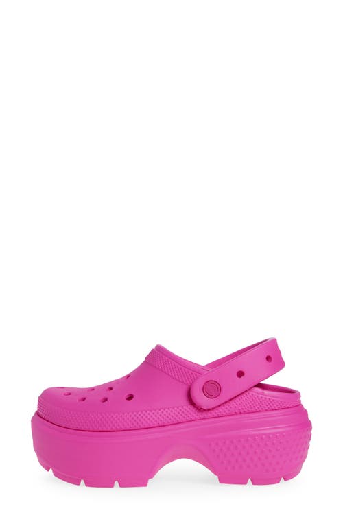 Crocs Stomp Slingback Platform Clog In Pink