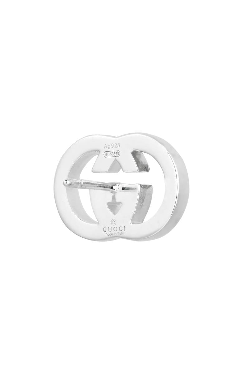 Gucci Interlocking-G Stud Earrings, Alternate, color, Silver