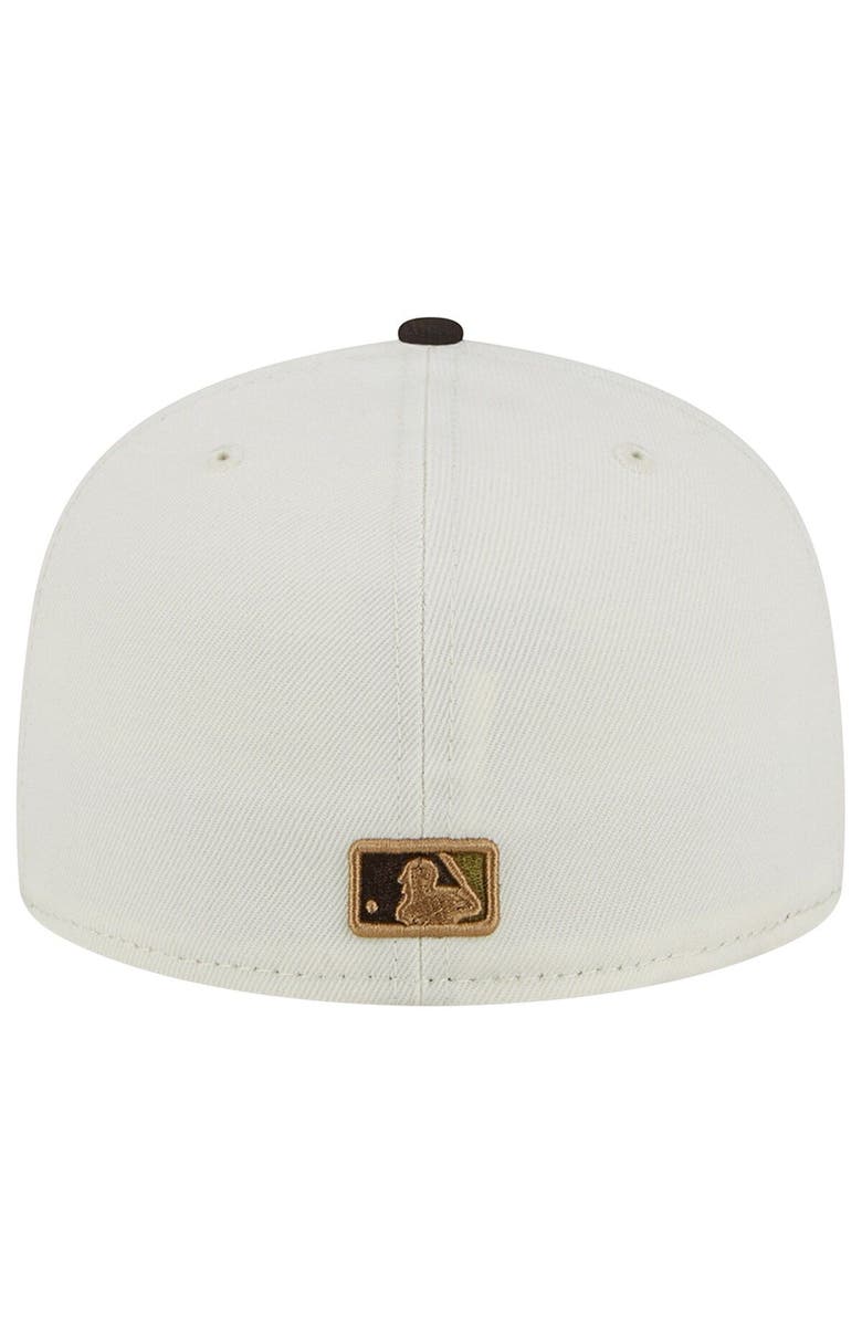 New Era Men's New Era White/Brown Chicago White Sox 95th Team Anniversary 59FIFTY Fitted Hat, Alternate, color, 