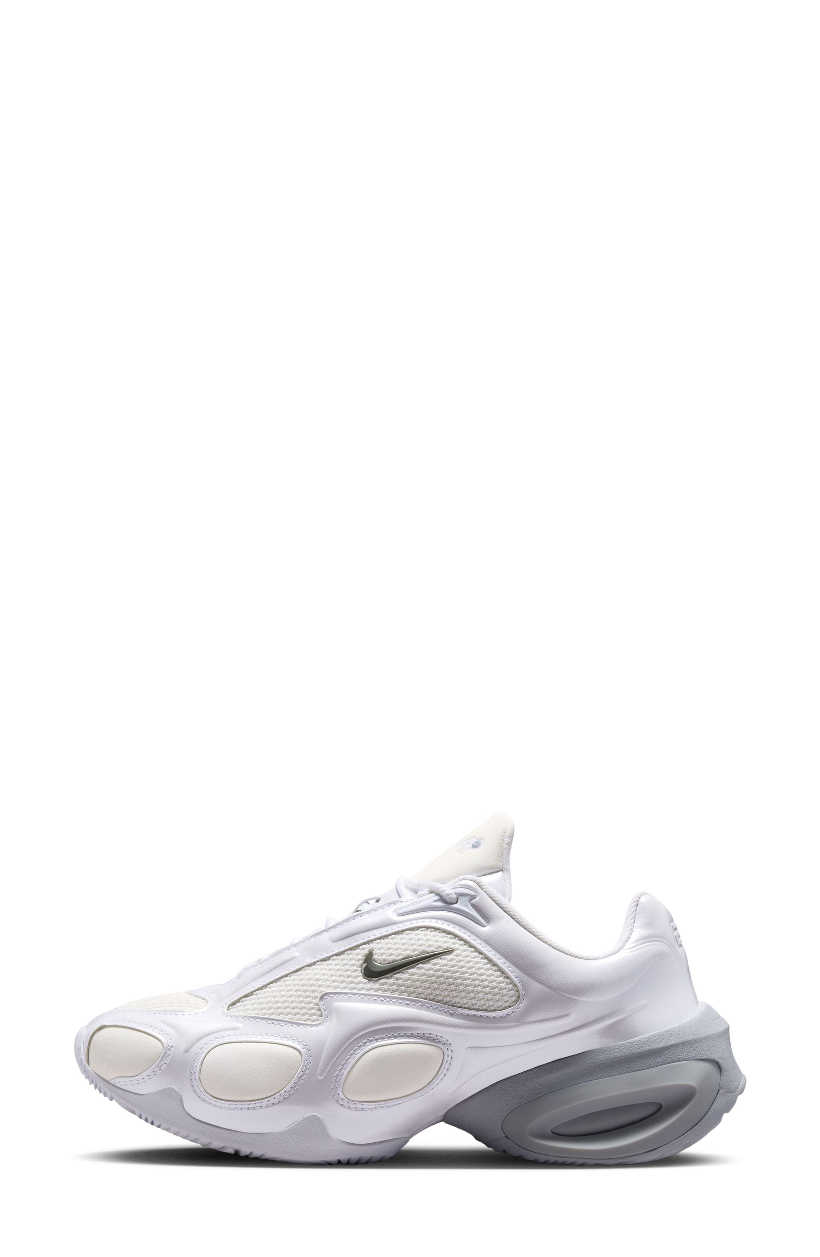 Air Max Muse Sneaker, Alternate, color, WHITE/ WHITE-WOLF GREY