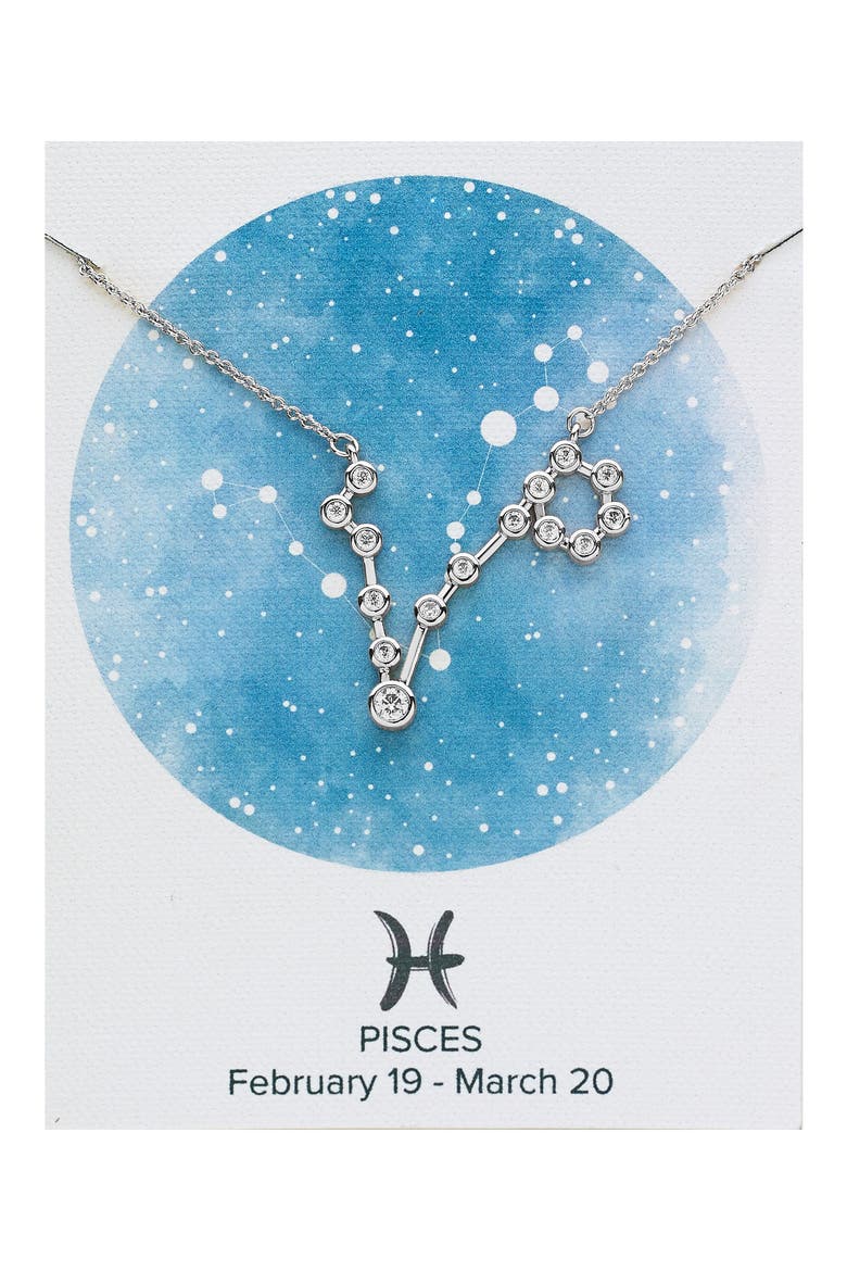 Constellation Necklace, Alternate, color, SILVER - PISCES