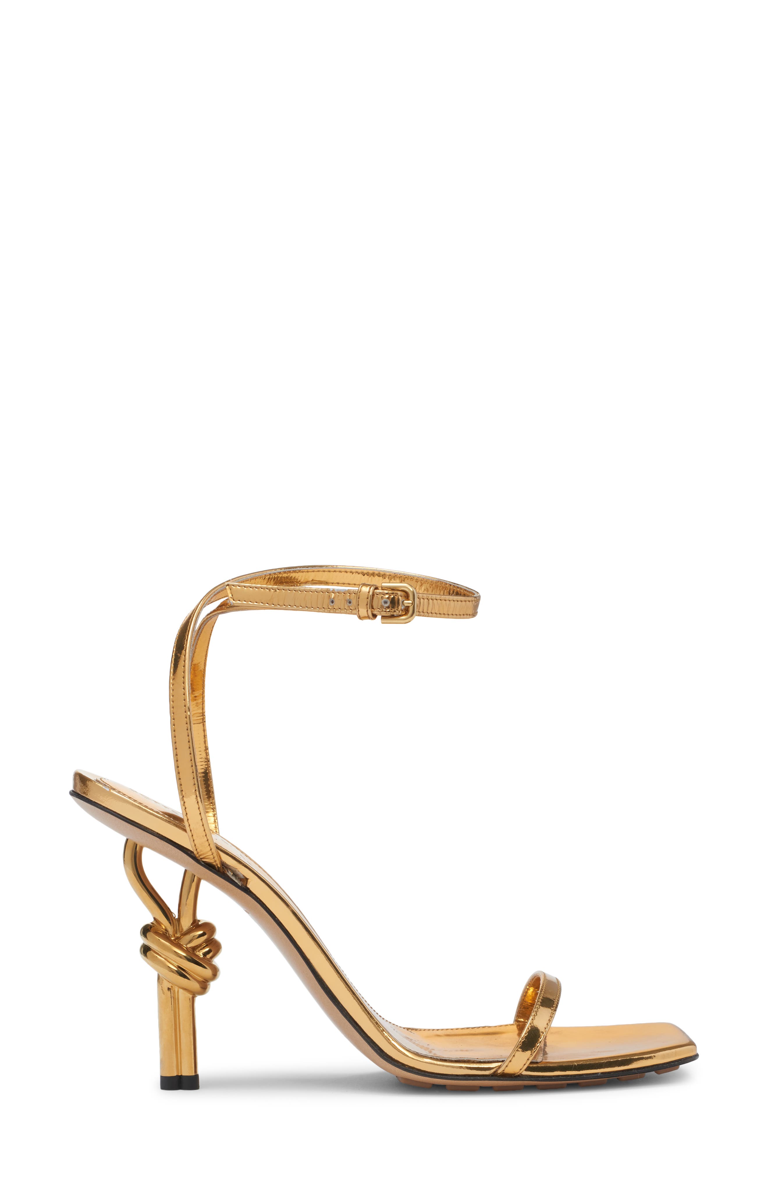 Bottega Veneta Knot Sandal, Alternate, color, Gold