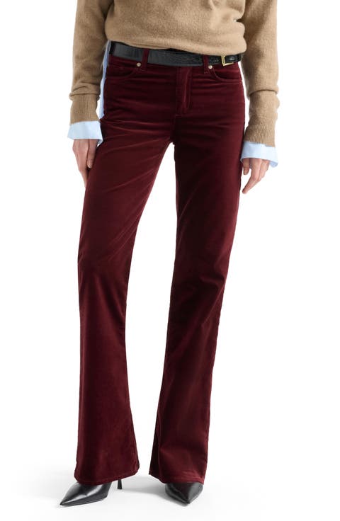 The Leggy Bootcut Velvet Jeans