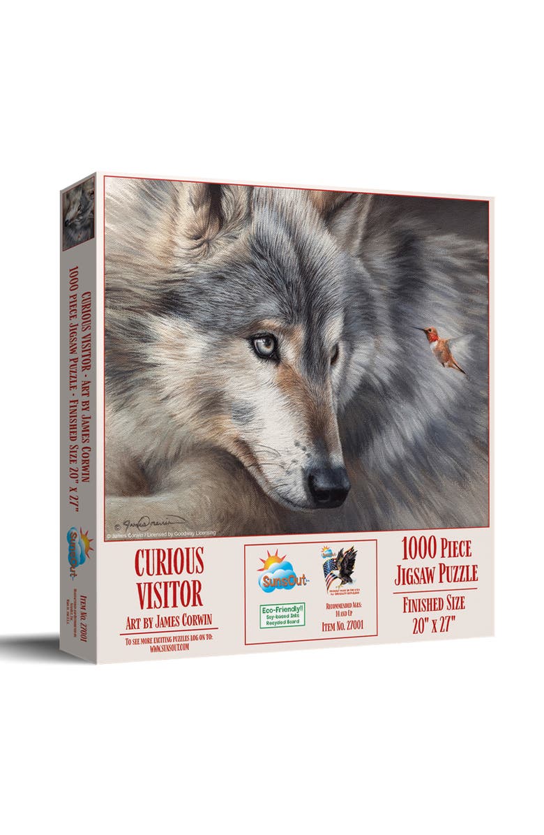 Sunsout Curious Visitor 1000 piece Jigsaw Puzzle for Adults, Main, color, Multicolor