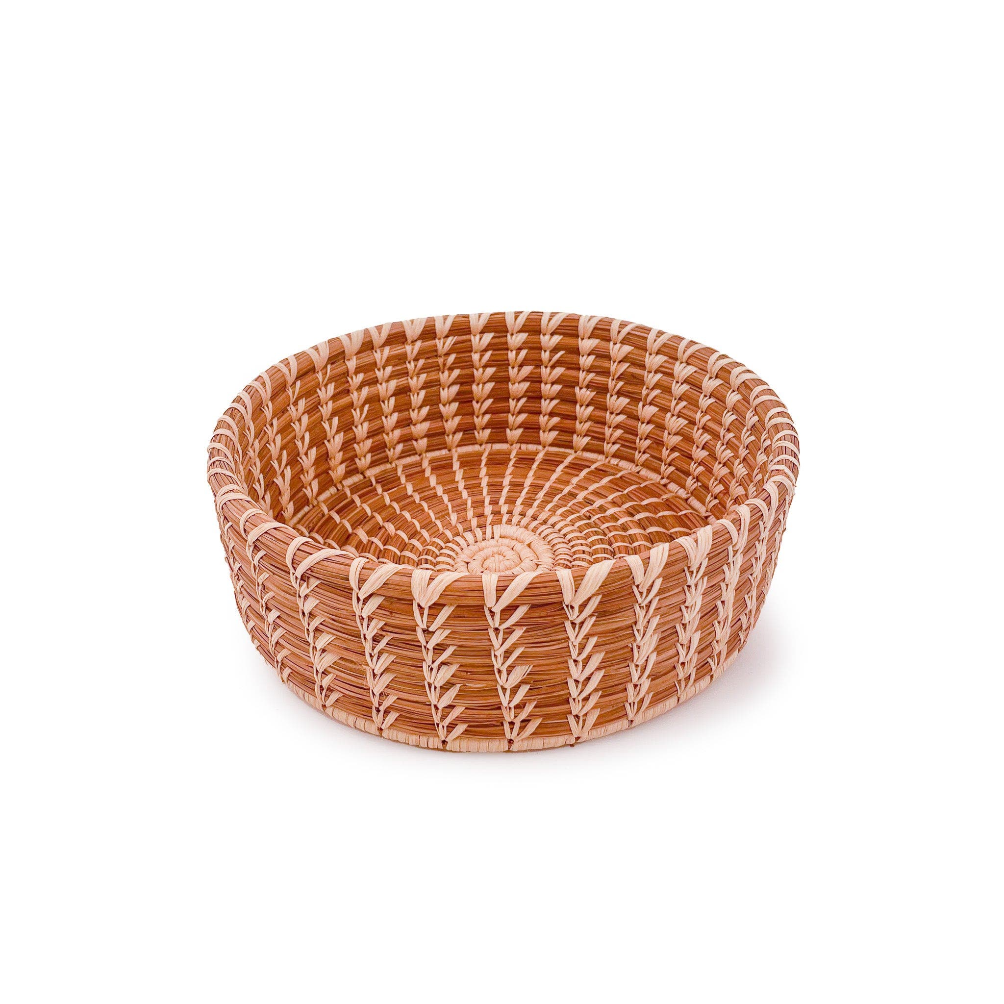 Mayan Hands Medium Nesting Basket In Sand