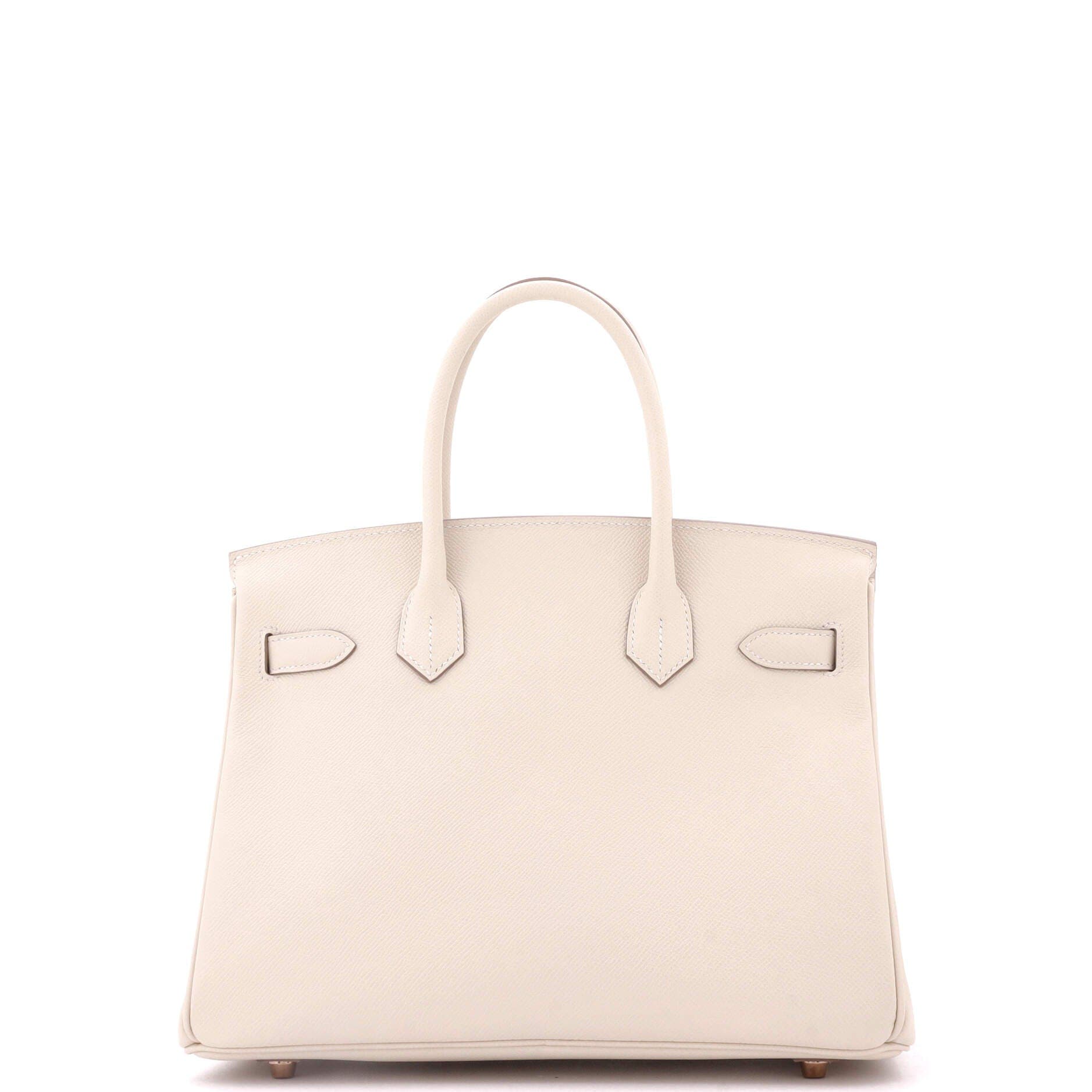 Pre-Owned Hermes Birkin Handbag Light Epsom with Rose Gold Hardware 30, Alternate, color, 