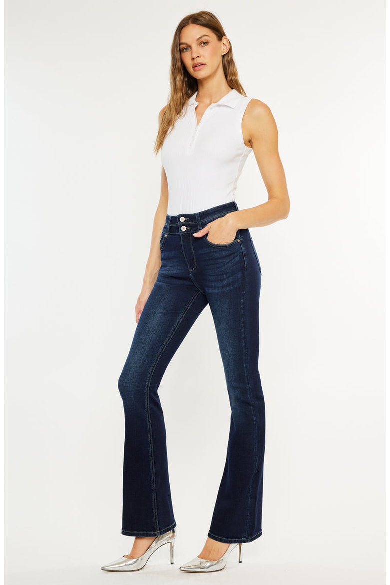 Gisella High Rise Bootcut Jeans, Alternate, color, Dark Wash