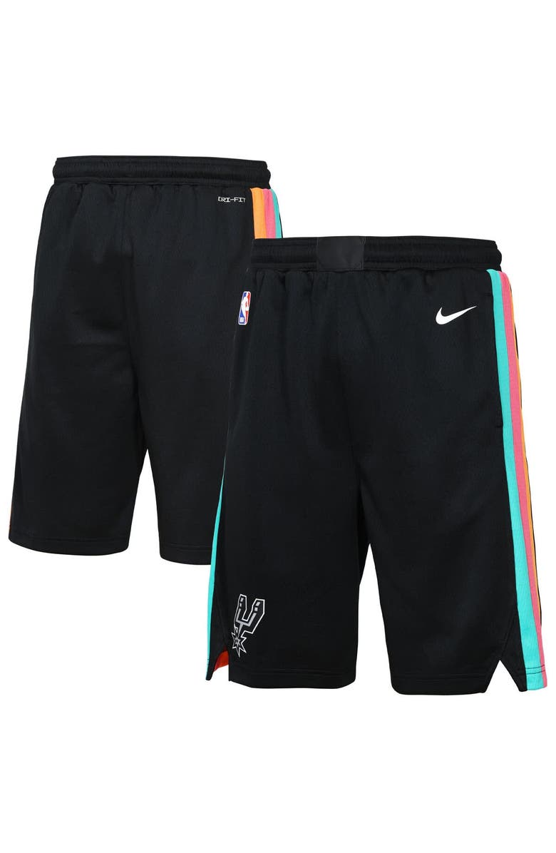 Nike Youth Nike Black San Antonio Spurs 2025/26 City Edition Swingman Performance Shorts, Main, color, Black