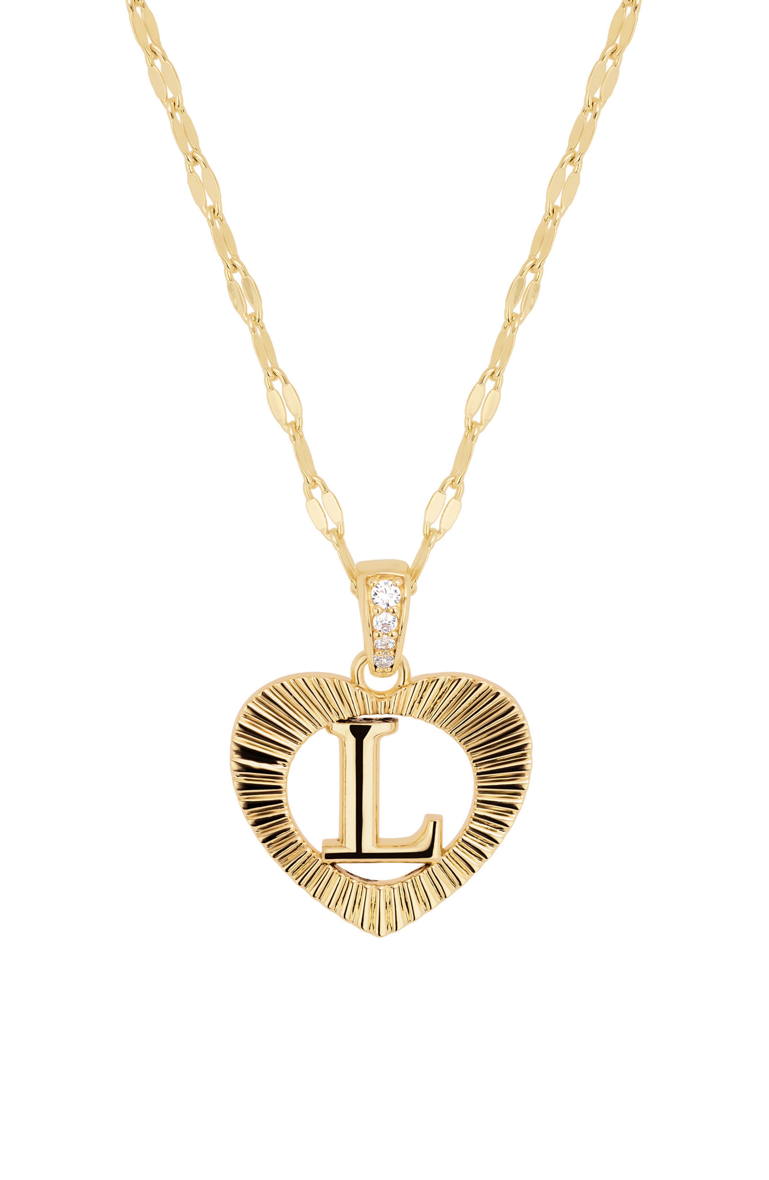 ATHRA LUXE Modern Muse Love Initial Necklace (Women) | Nordstrom