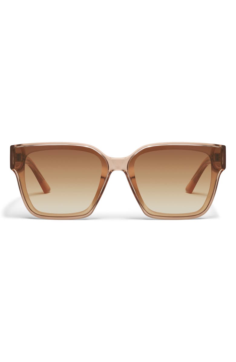 QUAY Drive In 66mm Square Sunglasses, Main, color, Oat/ Sepia