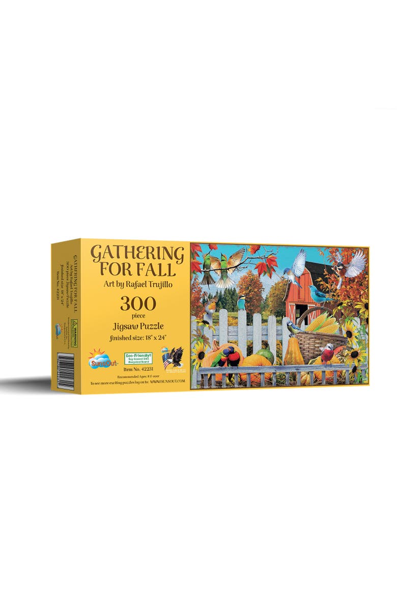 Sunsout Gathering for Fall 300 piece Jigsaw Puzzle for Adults, Main, color, Multicolor