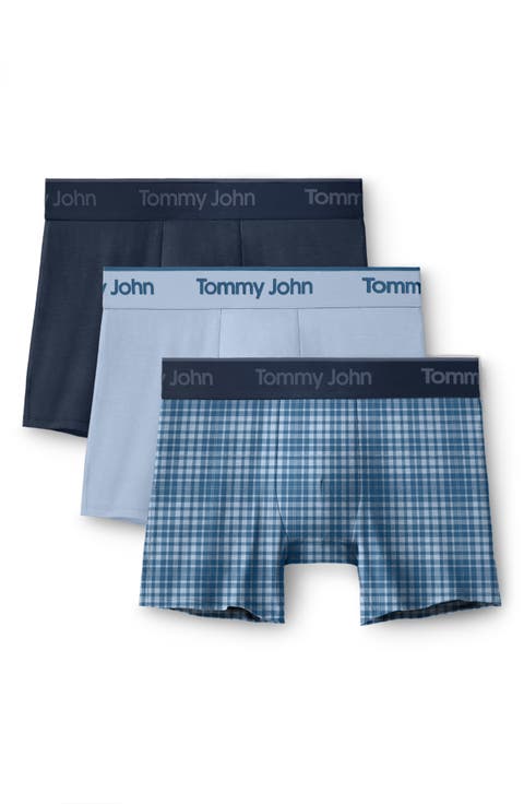 Assorted 3-Pack Second Skin 4-Inch Stretch Modal Boxer Briefs