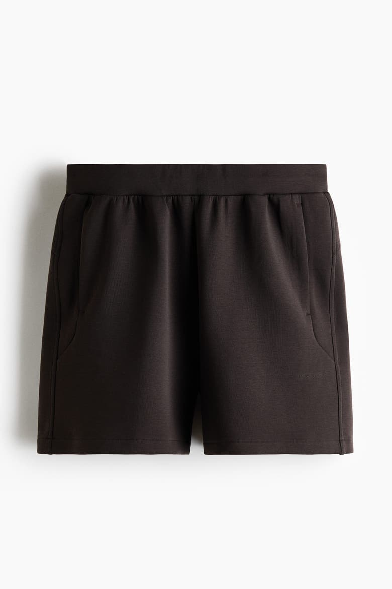 Sports Scuba Knit Shorts With Drymove, Alternate, color, Dark coffee