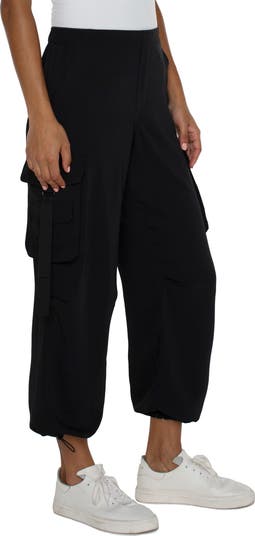 Cinch Hem Pull-On Cargo Parachute Pants