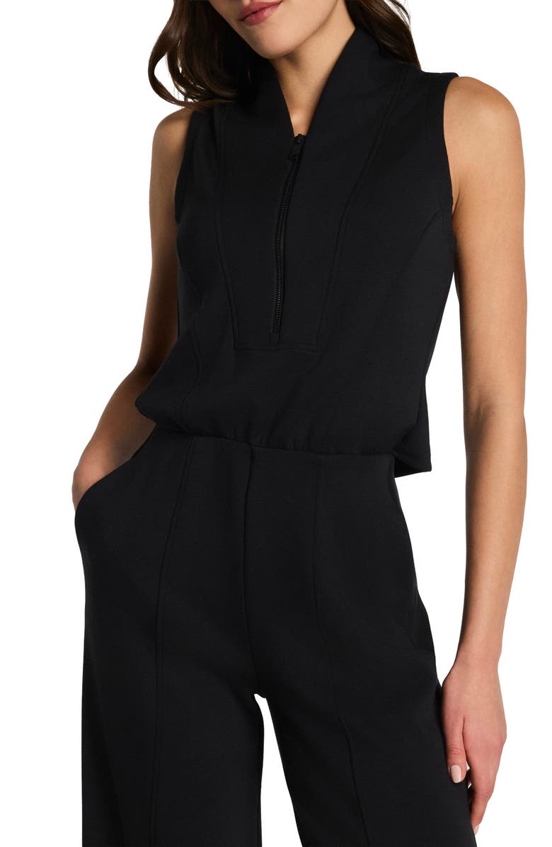 SPANX<sup>®</sup> AirEssentials Draped Jumpsuit, Alternate, color, Very Black