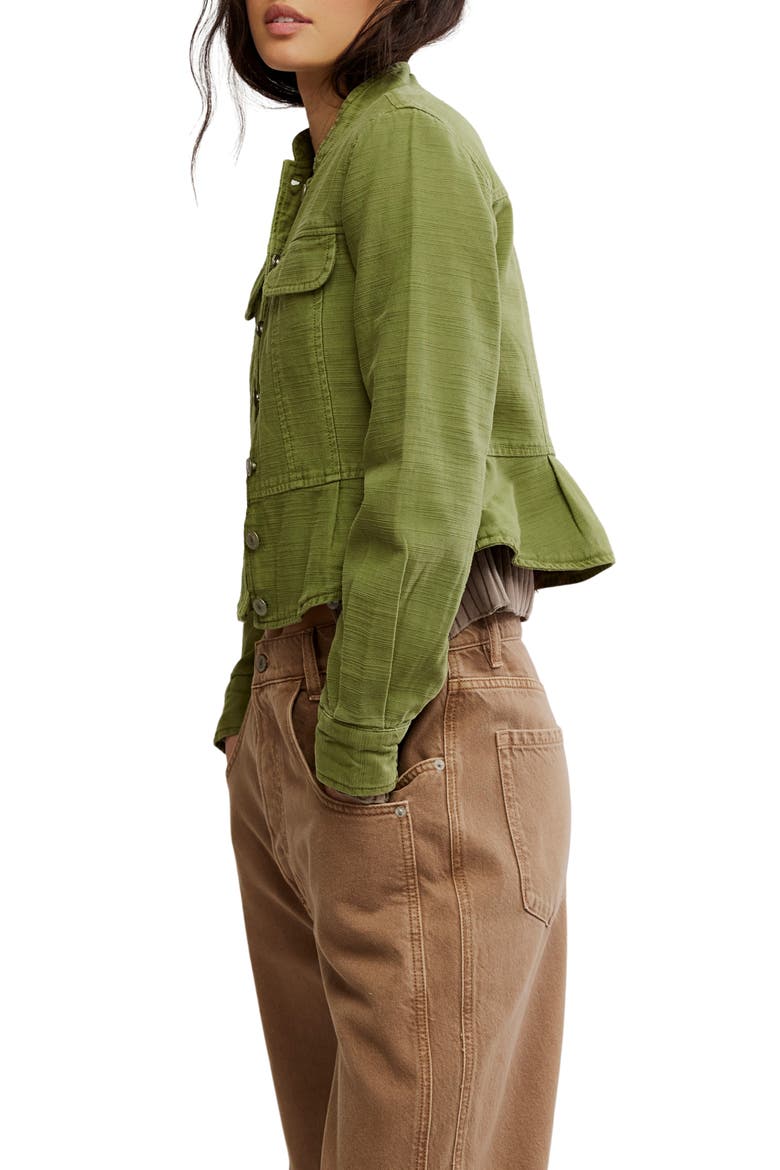 Jocelyn Utility Cotton Jacket, Alternate, color, CALLISTA GREEN