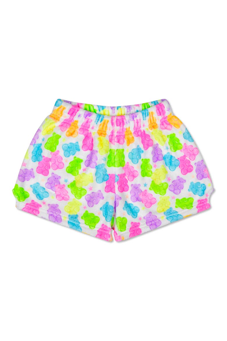 Kids' Yummy Gummy Plush Pajama Shorts, Main, color, PURPLE MULTI