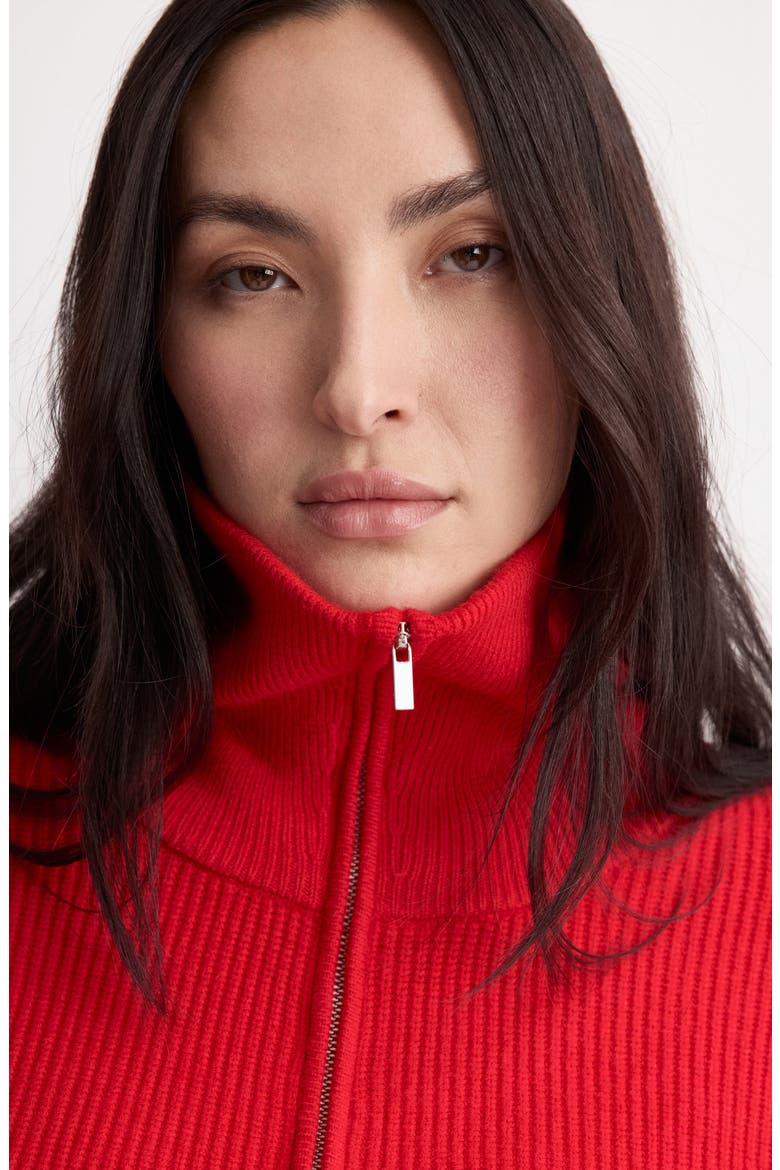 Half Zip Sweater, Alternate, color, RED