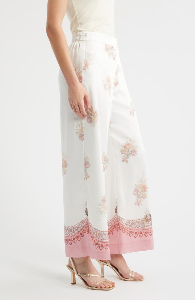 KOBI HALPERIN Zoe Border Print Pants, Alternate, color, Quartz Multi