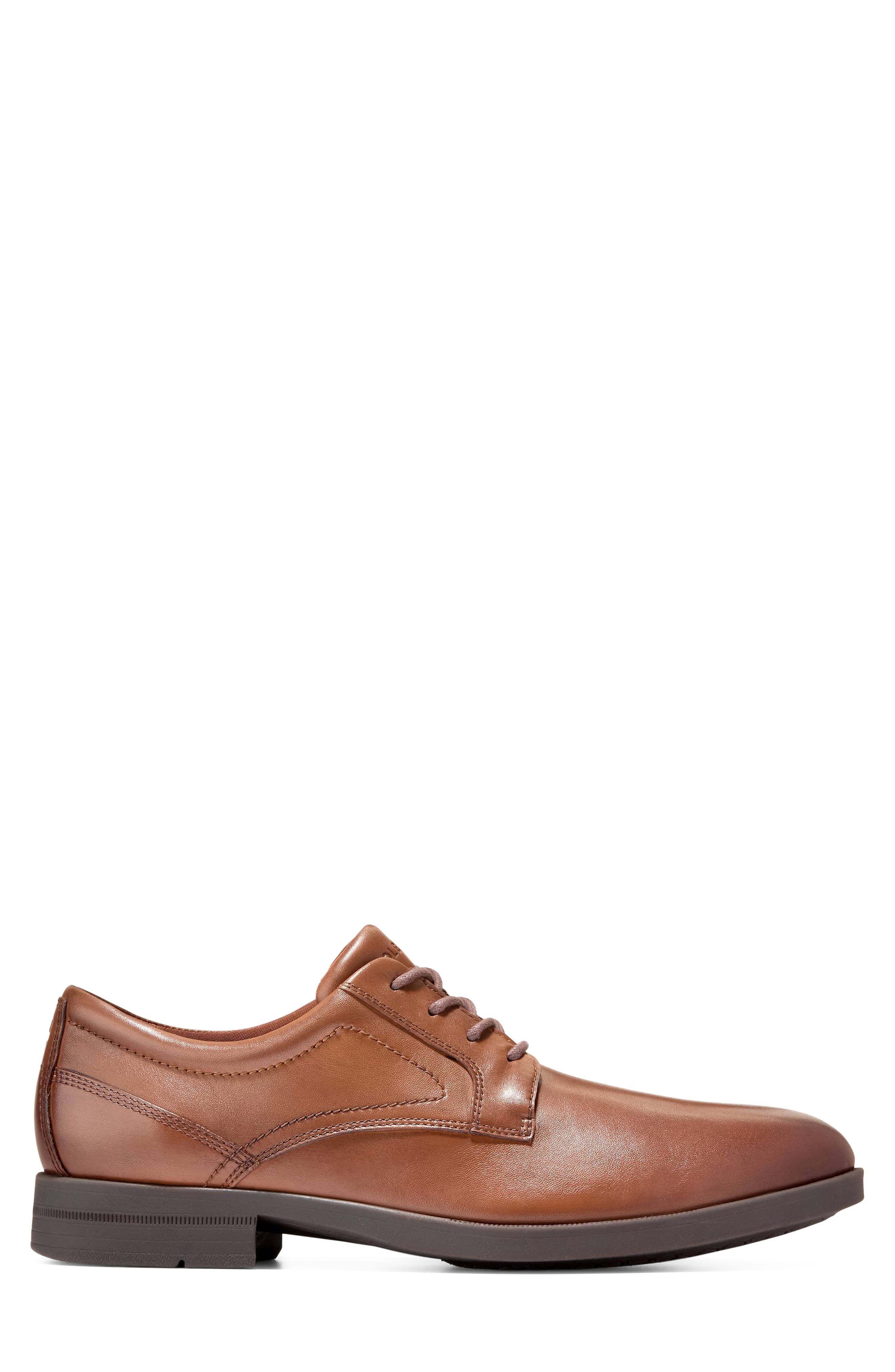 Hartsfield Grand Plain Toe Leather Oxford, Alternate, color, BRITISH TAN / JAVA