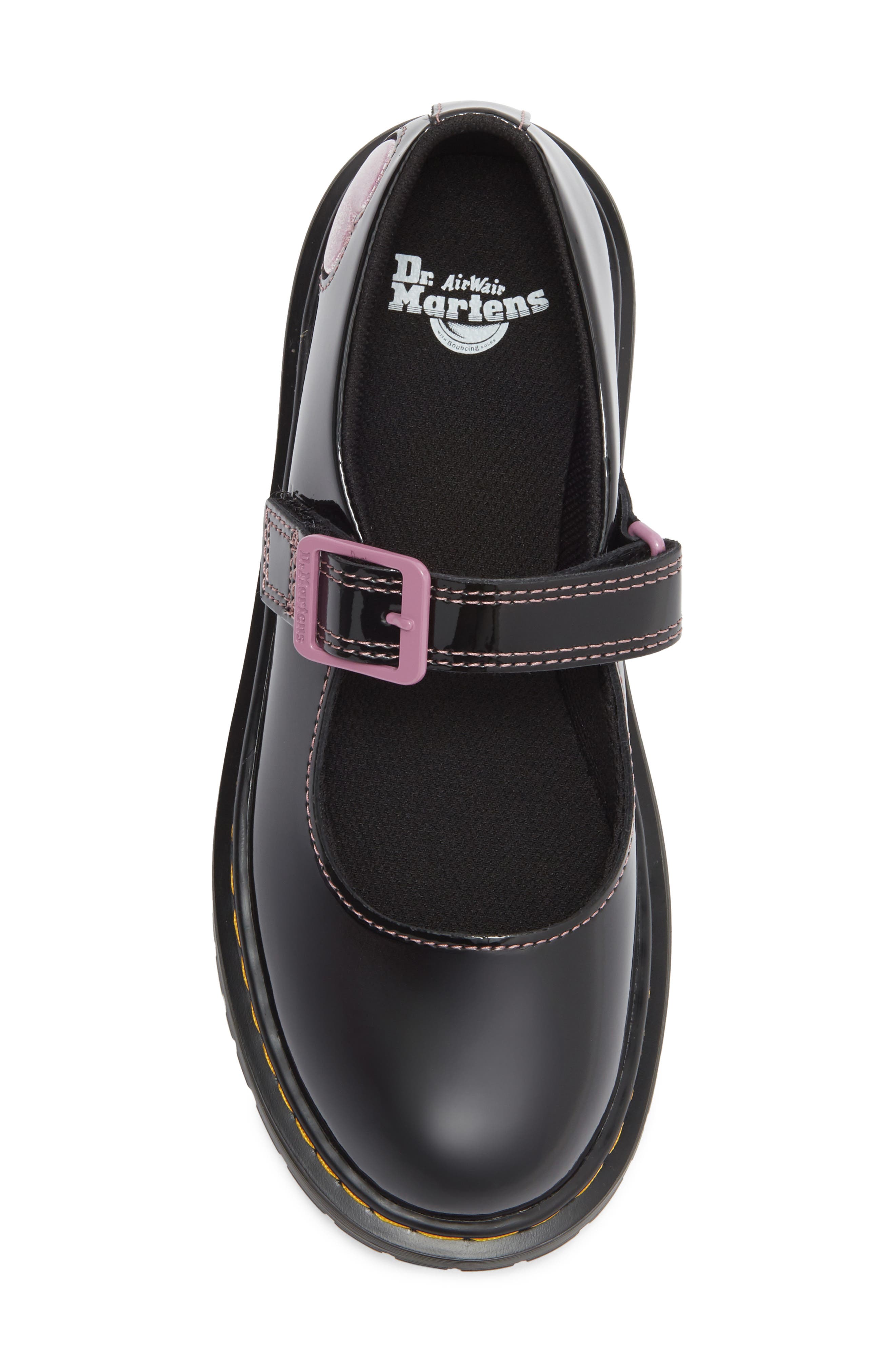 Dr. Martens Kids' Mary Jane Bex Sole Flat, Alternate, color, Black