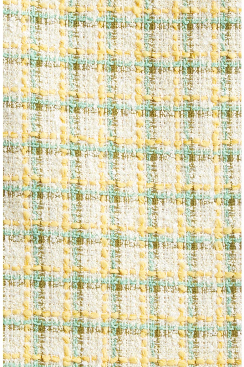 Short Sleeve Tweed Jacket, Alternate, color, BUTTER MULTI