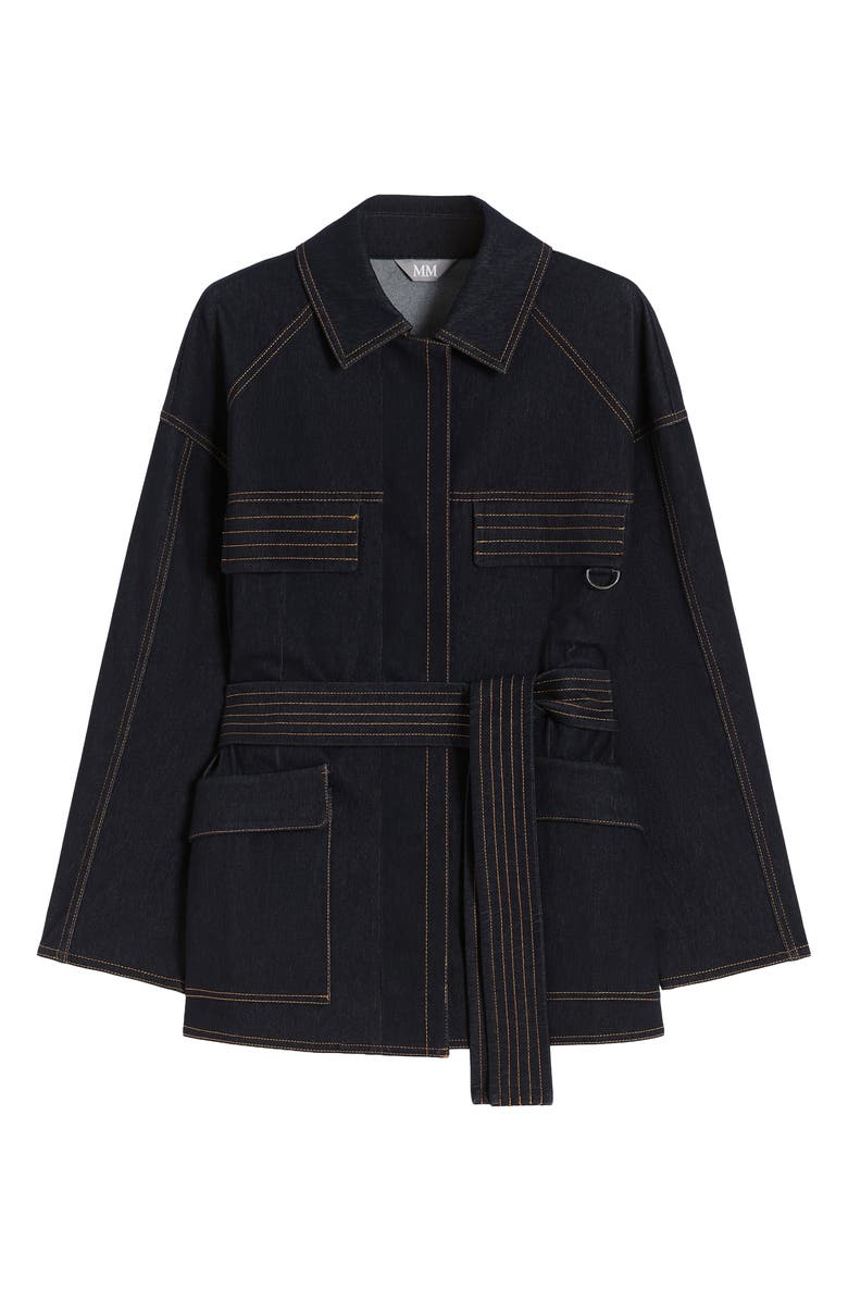 MM by Max Mara West Belted Jacket, Alternate, color, Midnight Blue