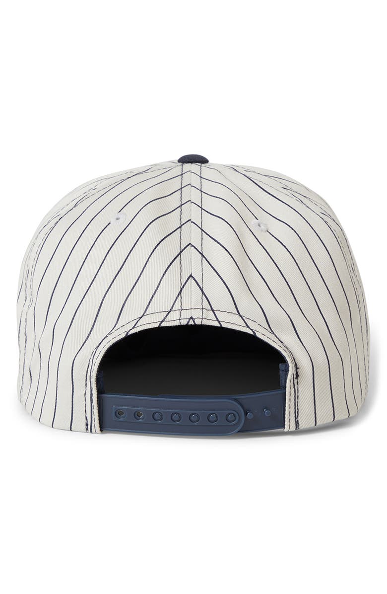 Brixton The League Cotton Twill Snapback Baseball Cap, Alternate, color, Washed Navy/ Off White
