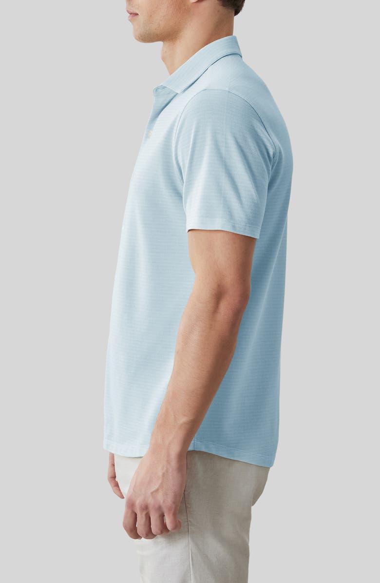 Robert Barakett Irving Short Sleeve Sleeve Knit Button-Up Shirt, Alternate, color, Dusty Teal