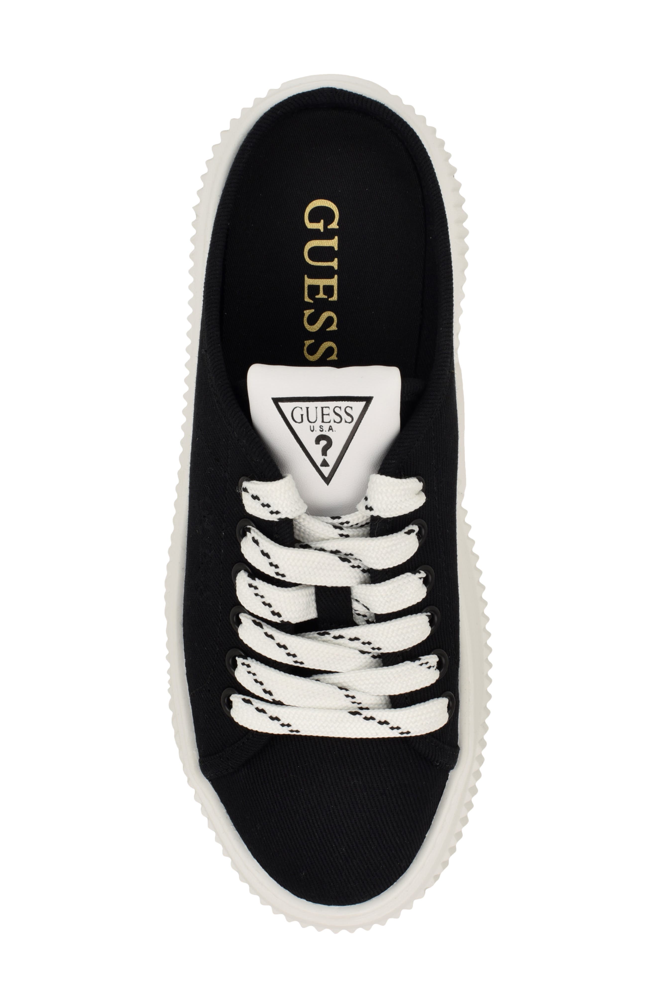 GUESS Nudge Platform Slip-On Sneaker, Alternate, color, Black