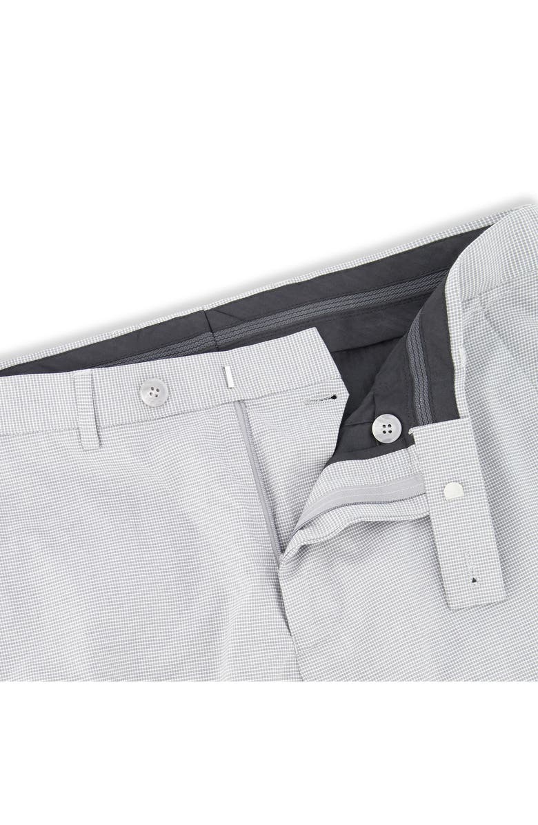 Victor Emmanuel Vince Flat Front Small Check Stretch Dress Pants, Alternate, color,