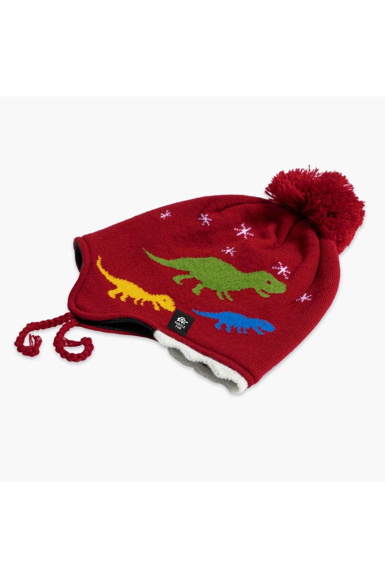Toddler Chomp Chomp Winter Hat, Alternate, color, Red