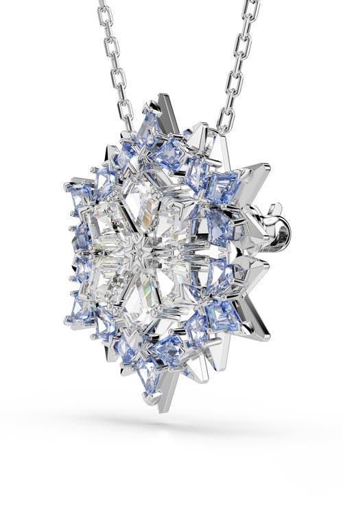 Swarovski Magic Snowflake Pendant And Brooch In Silver