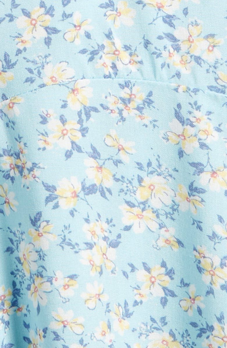 Ava & Yelly Kids' Emma Cascade Floral Romper, Alternate, color, Blue