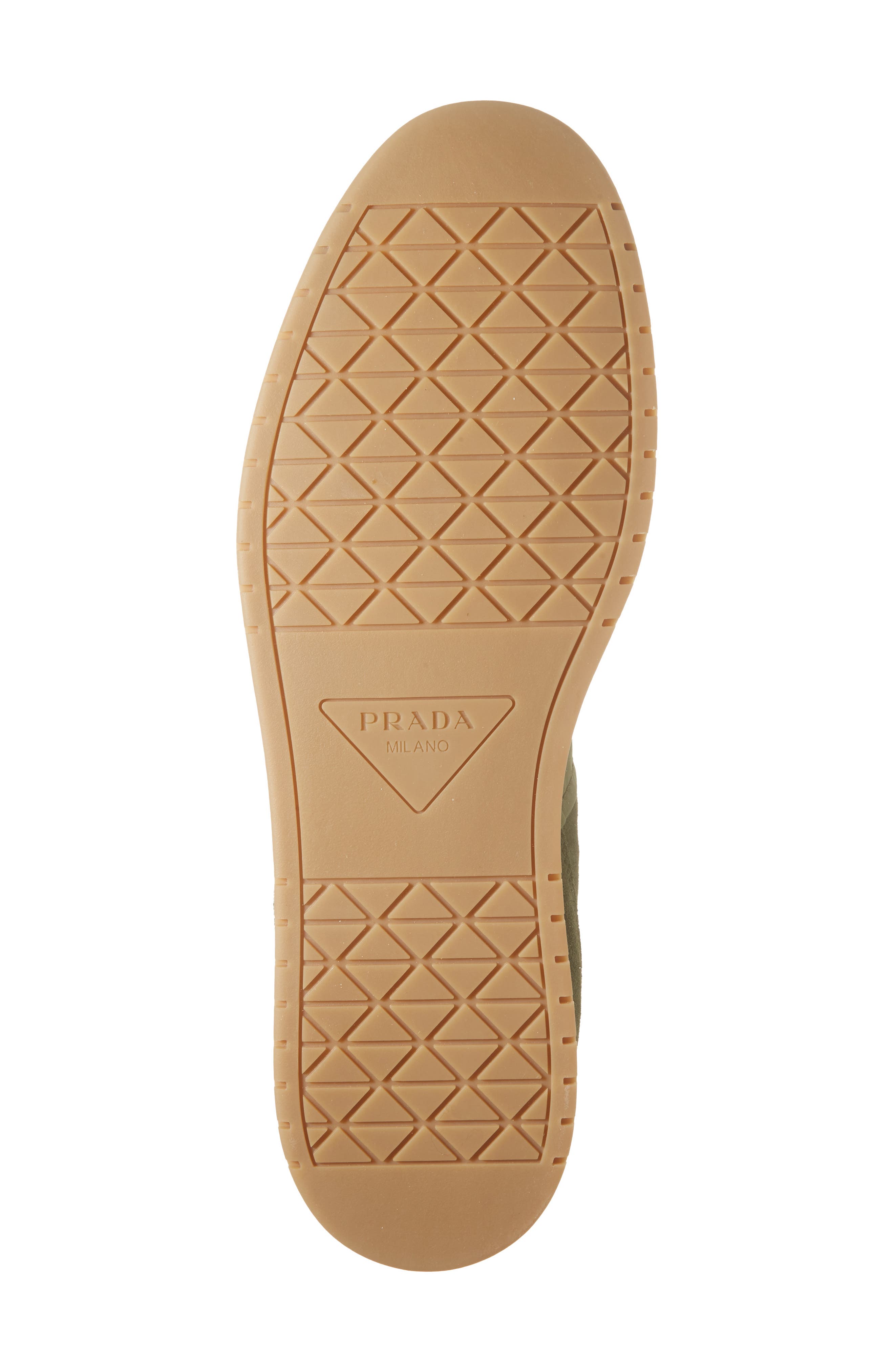 Prada Downtown Low Top Sneaker, Alternate, color, Selva