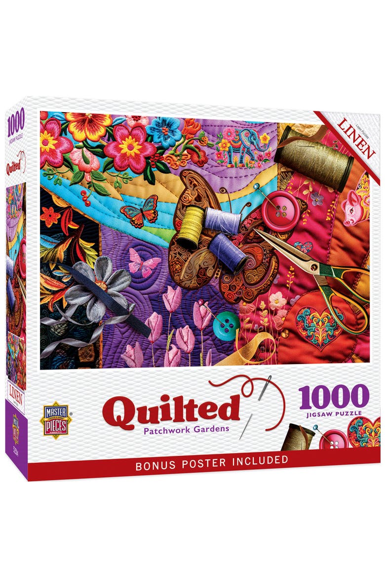 Patchwork Gardens 1000 Piece Puzzle, Main, color, Multicolor