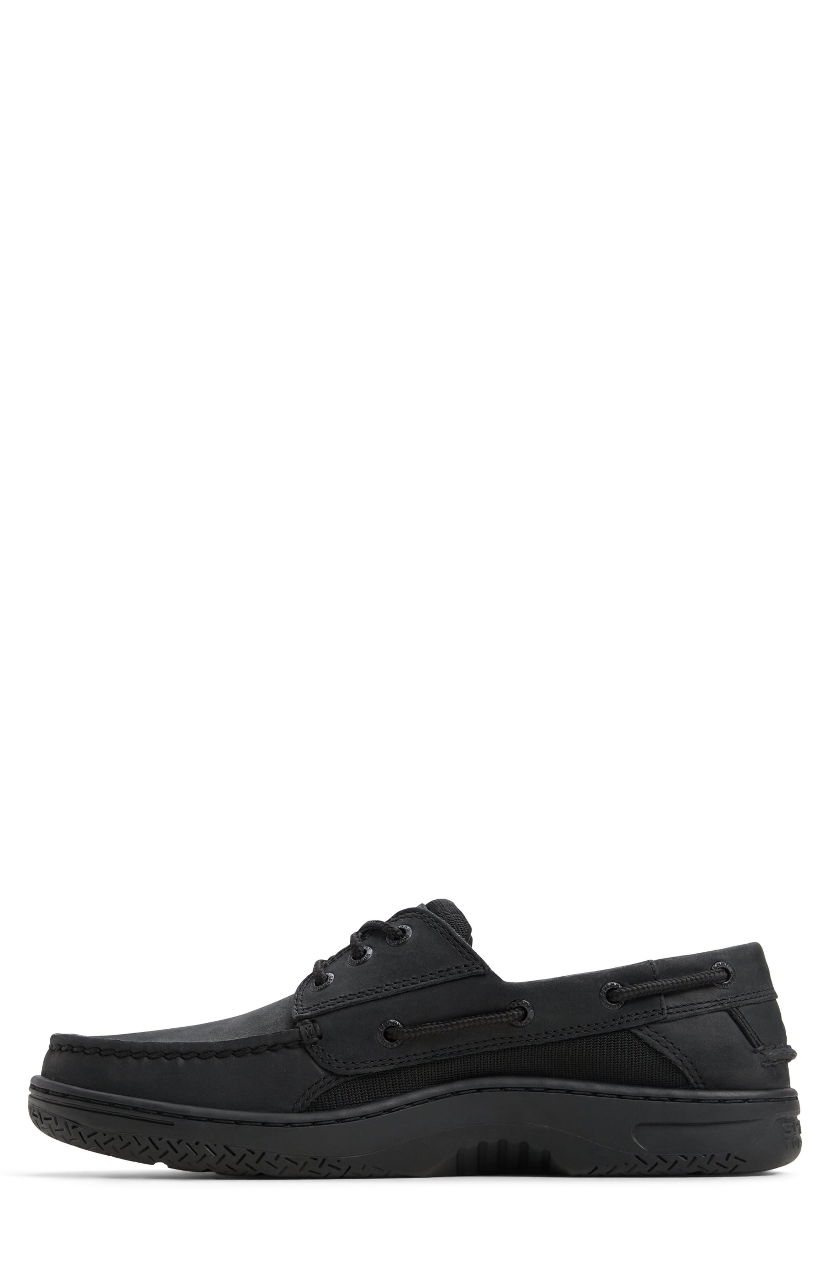 Sperry Billfish<sup>™</sup> 3-Eye Boat Shoe, Alternate, color, Black