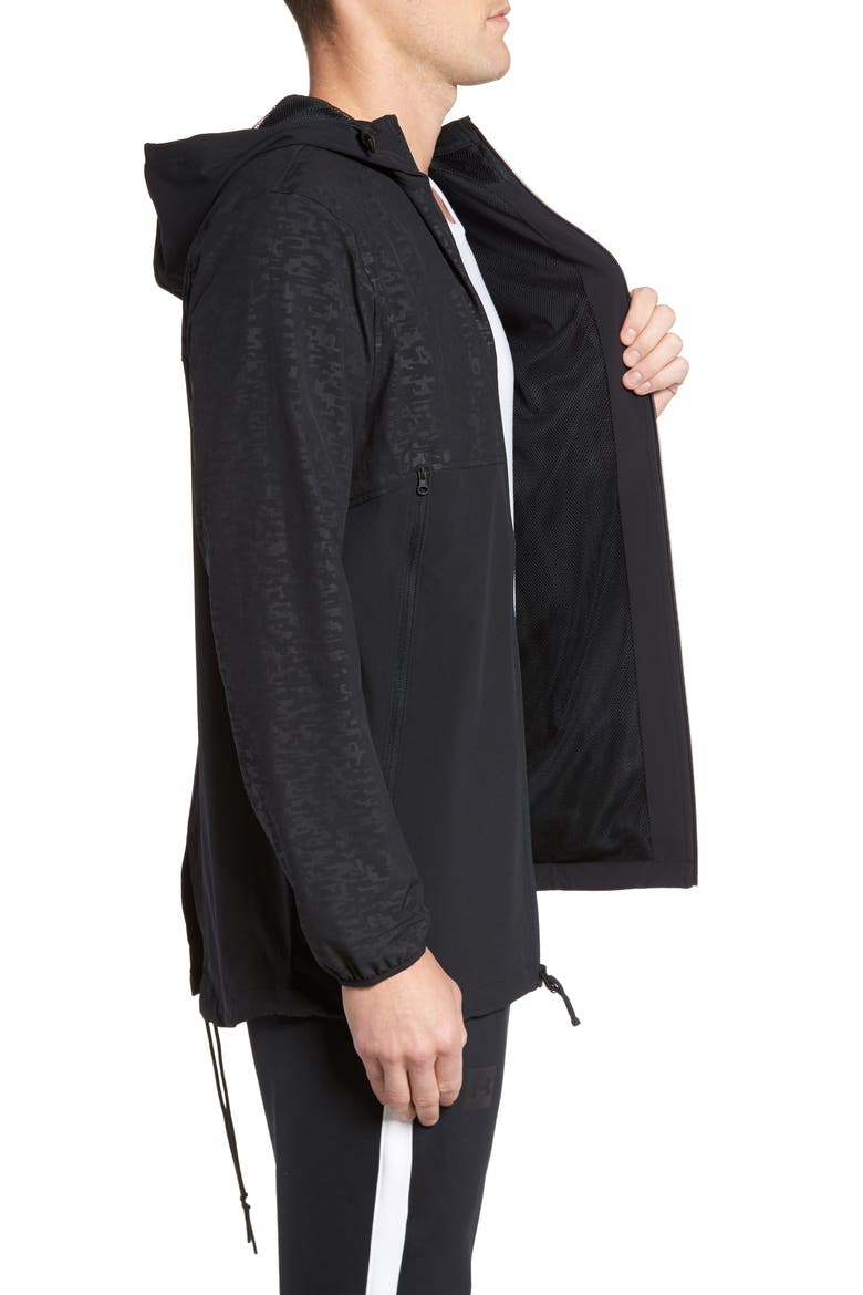 Sportstyle Fishtail Jacket, Alternate, color, BLACK / BLACK / GRAPHITE
