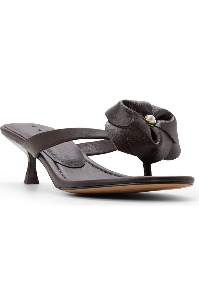 Ted Baker London Birdie Floral Sandal, Main, color, Dark Brown