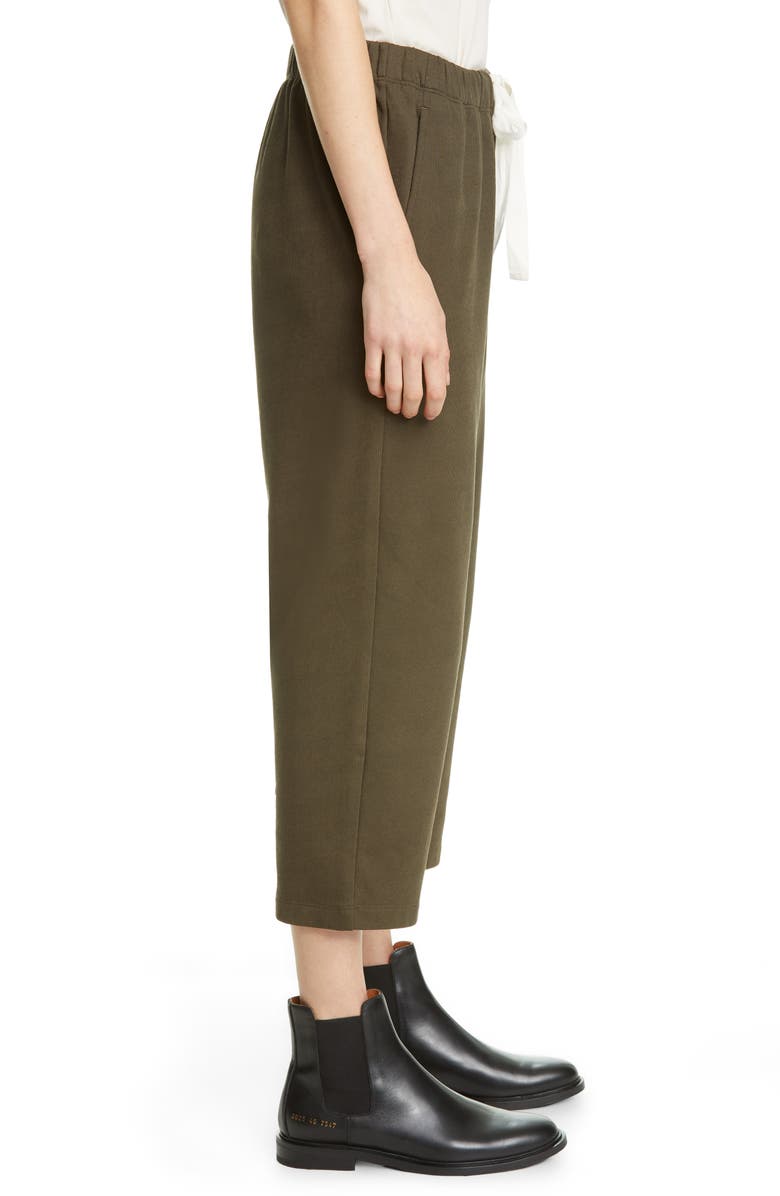 Eileen Fisher Slouchy Organic Cotton Terry Crop Pants, Alternate, color, 