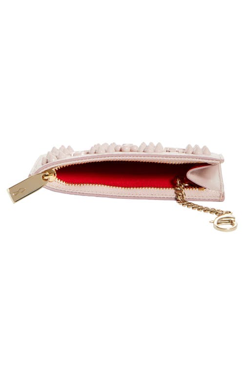 Christian Louboutin Paloma Loubinthesky Calfskin Coin Purse In Vintage Rose