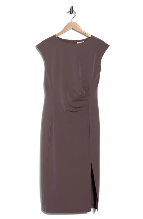 Nordstrom Rack Pleated Suiting Midi Dress In Gray