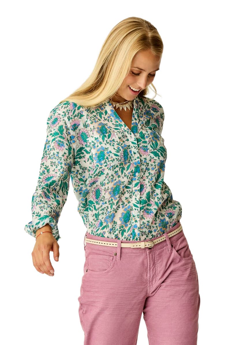 Carve Designs Dylan Gauze Tunic, Alternate, color, Cloud Multifloral