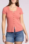 Thread & Supply Kellie Button-Up Rib Top