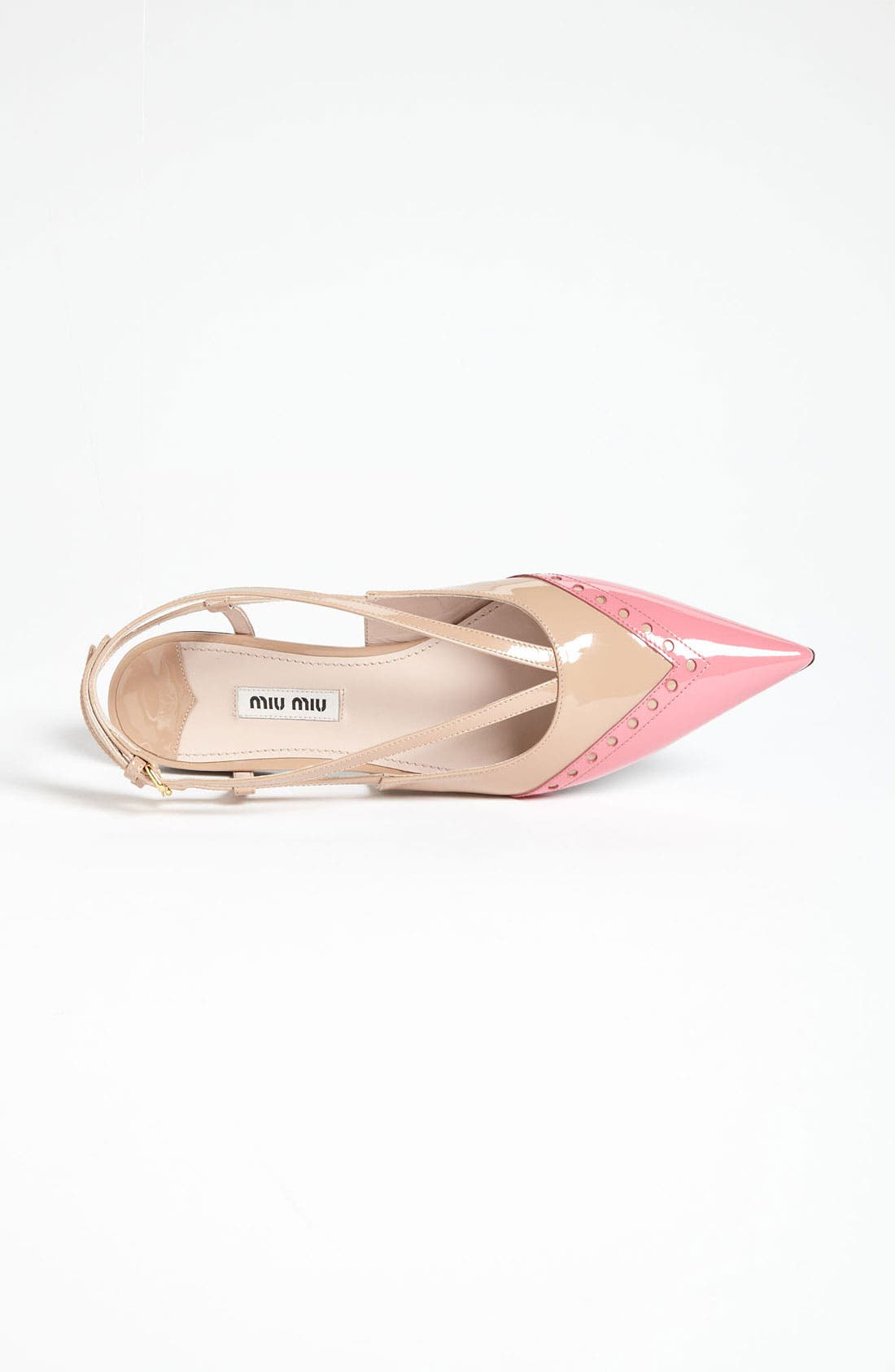 Miu Miu Pointed Toe Ballet Flat, Alternate, color, 