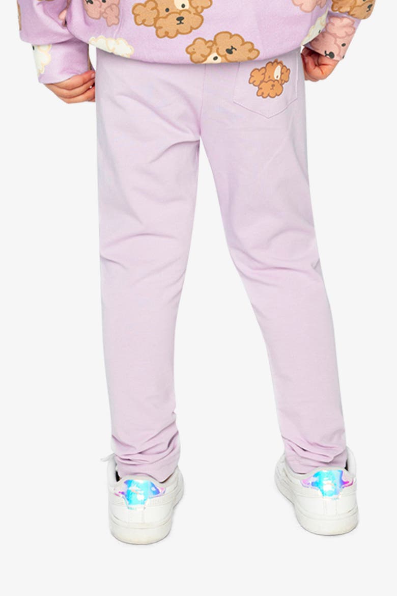 Organic Cotton Back Pocket Elastic Waist Leggings, Alternate, color, Lavender