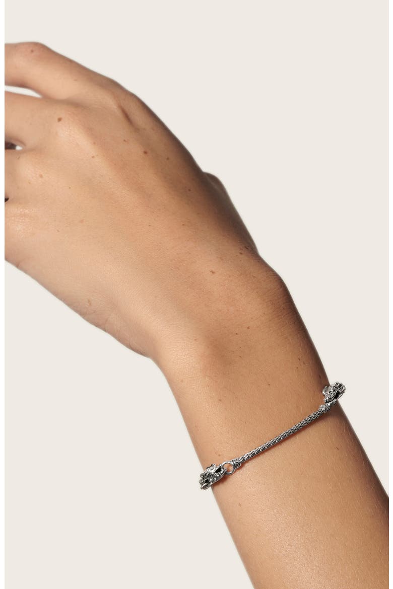 Legends Naga Triple Station Bracelet, Alternate, color, SILVER